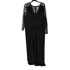 Scarlett Black Lace Long Sleeve Jumpsuit‎